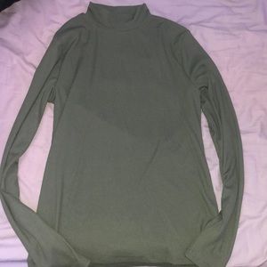 Army-green Turtleneck long sleeve size 11-13 by No Boundaries, never worn